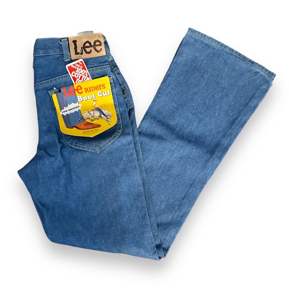 Vintage 70’s Lee Men's Jeans 31x32 Regular Boot Cut Pre-Washed Denim USA Made